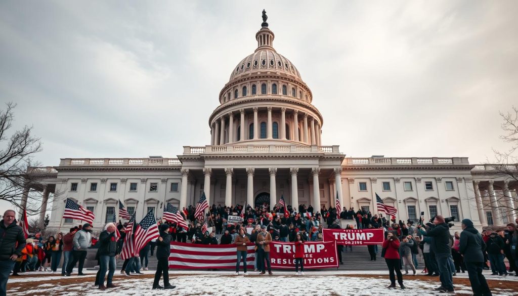 US Capitol building during the January 6 insurrection