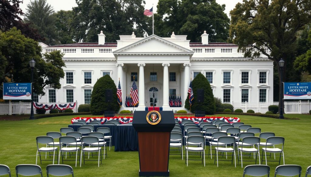 White House being used for political campaign event